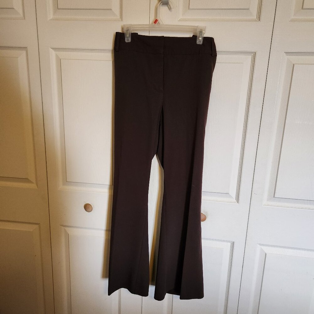 Wide Leg Brown Dress Pants